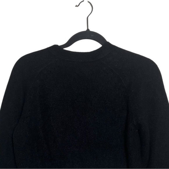 AlexaChung Black Chandra Cashmere Silk Cropped Cardigan NWT Large - Picture 5 of 14